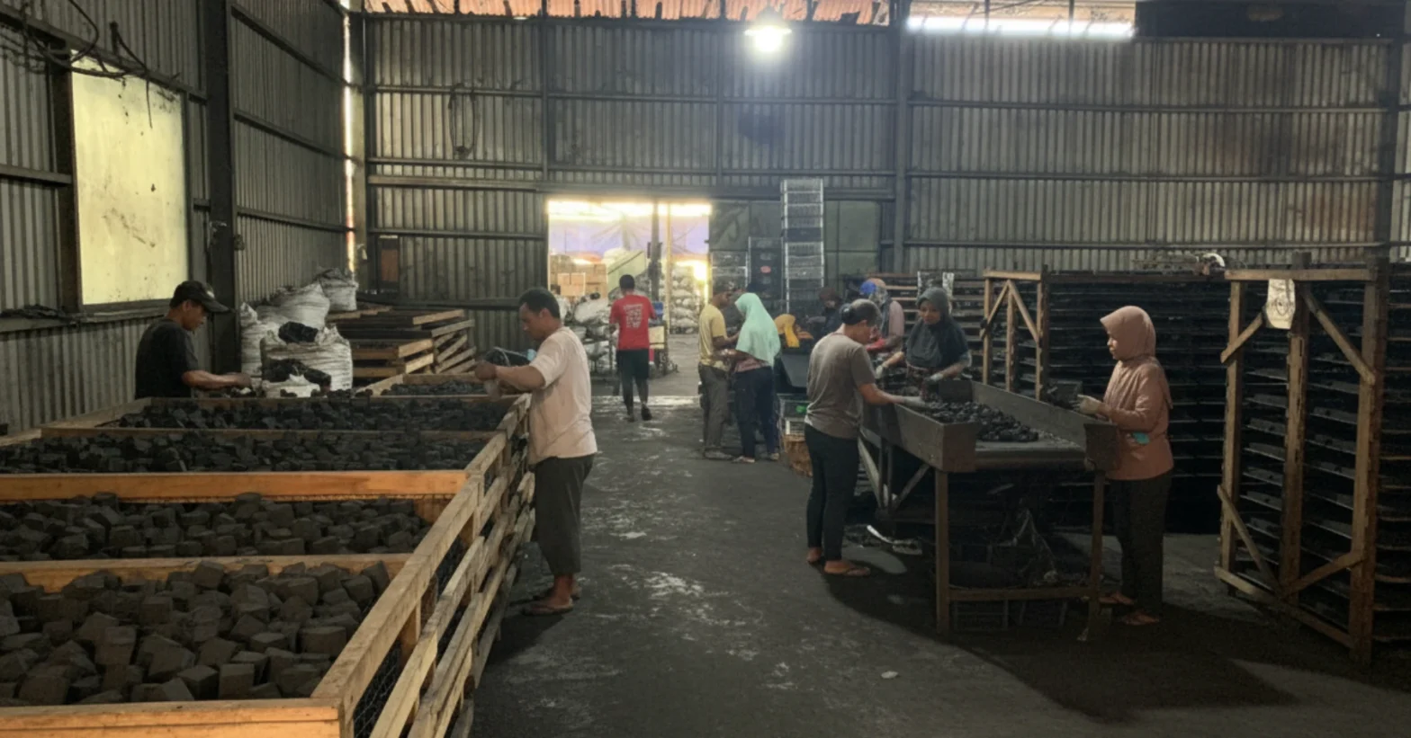 Coconut charcoal factory from indonesia your ideal partner in the iraqi market