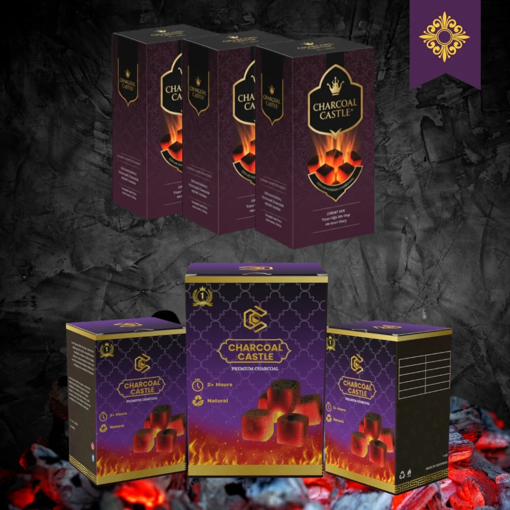 shisha coconut charcoal manufacturer packaging for export grade hookah and shisha use